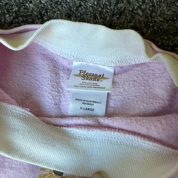 Pink Oversized Double Layered Teddy Puppy Graphic Crewneck Sweatshirt - Picture 3 of 6